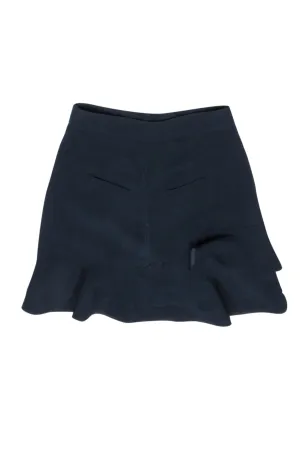 Derek Lam - Navy Ruffled & Tiered Skirt Sz S