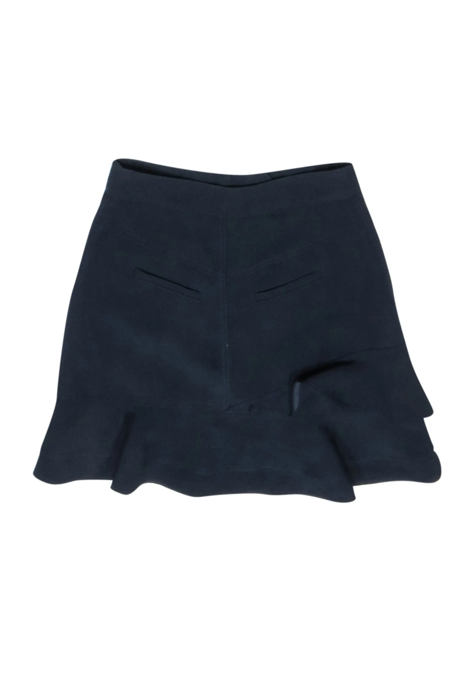 Derek Lam - Navy Ruffled & Tiered Skirt Sz S