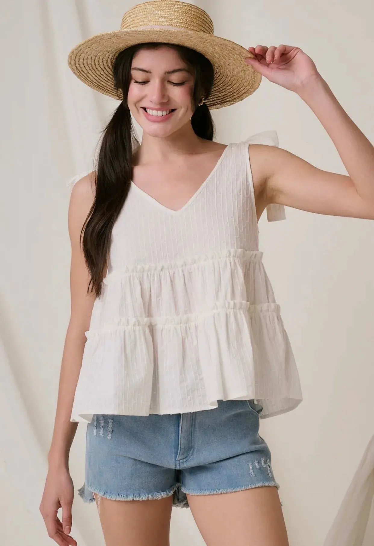 Don't Look Back Tiered Top