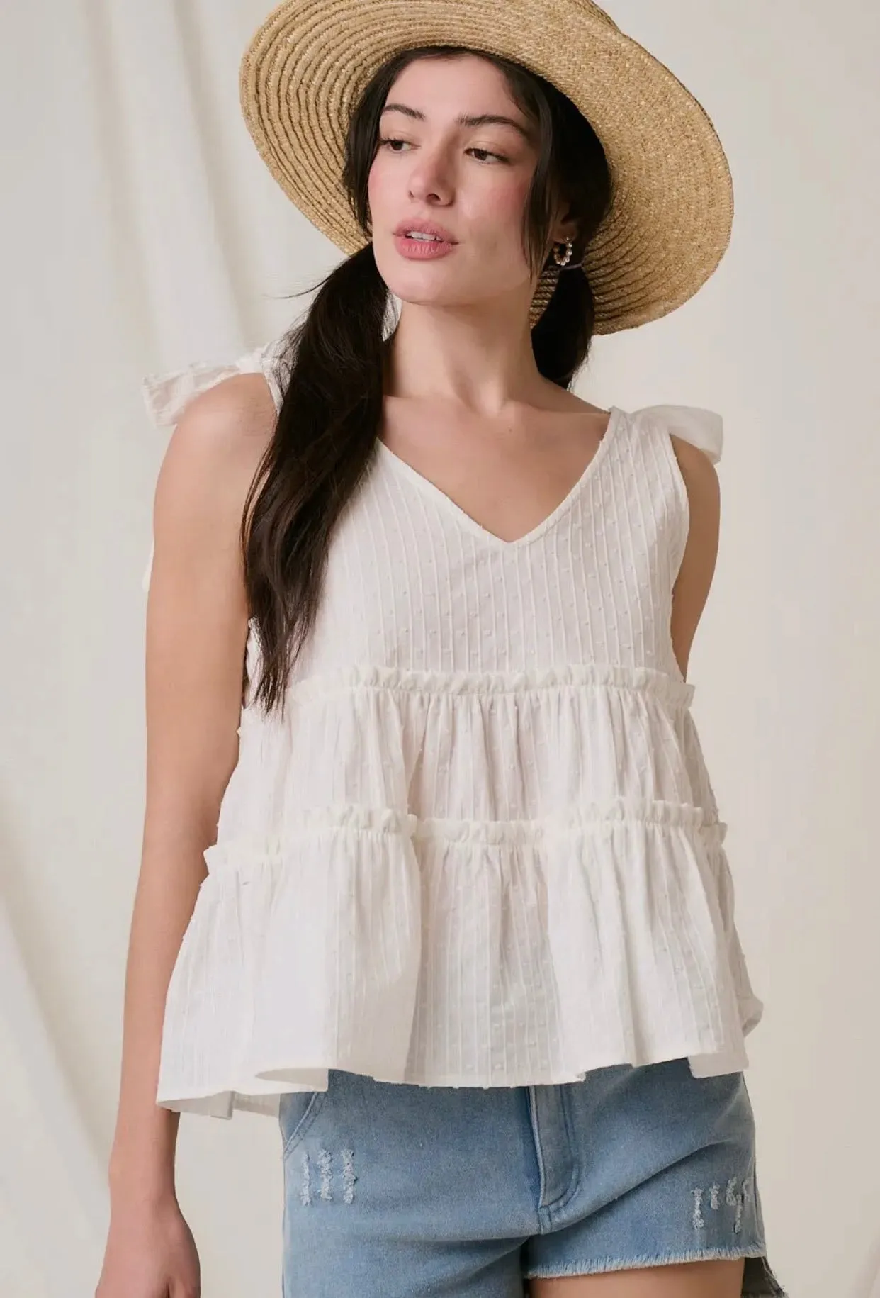 Don't Look Back Tiered Top