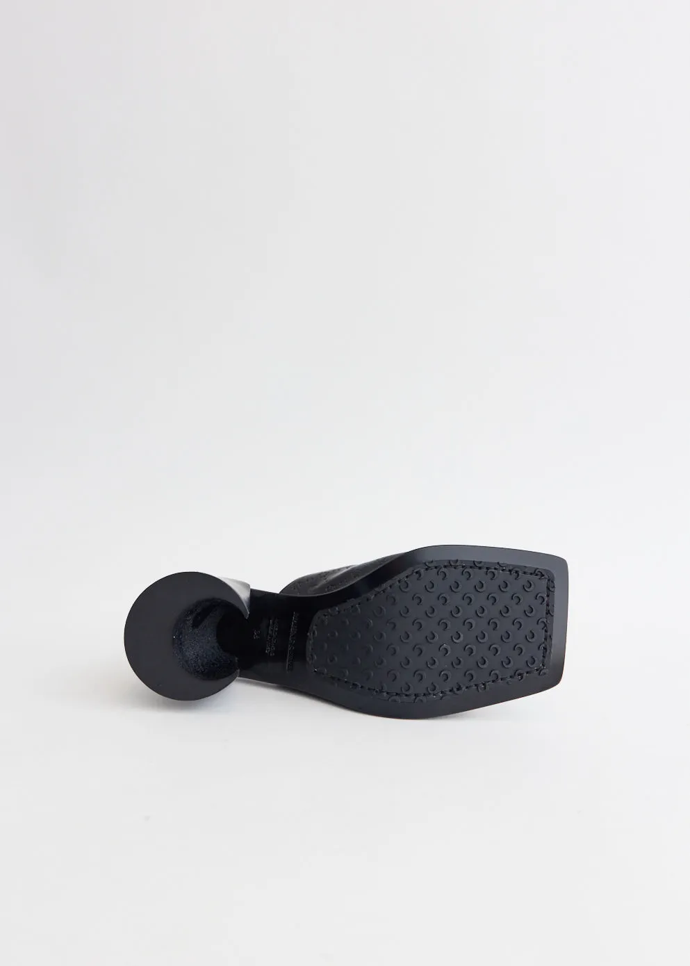 Embossed Leather Mules