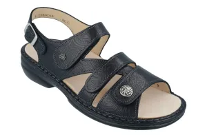 Finn Comfort Women's Gomera Sandals- Arabesque Black