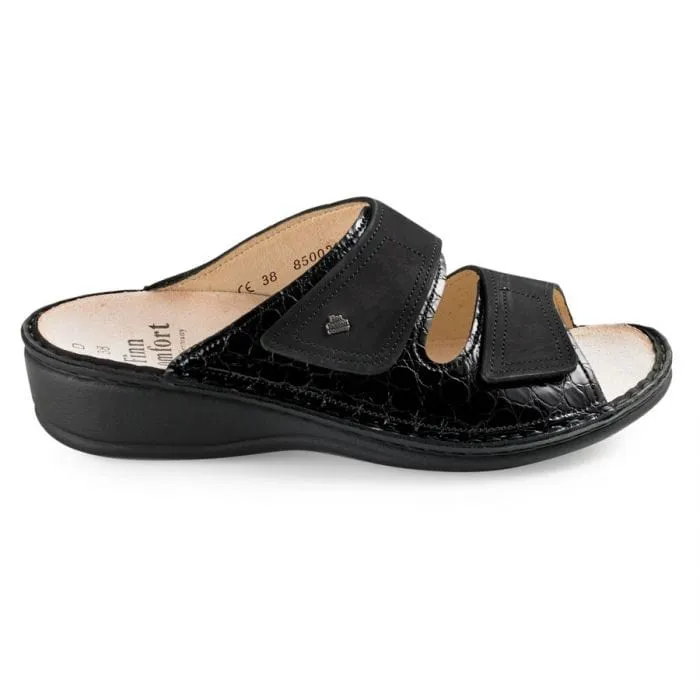 Finn Comfort Women's Jamaika-S Sandals- Frog/ Buggy Schwarz