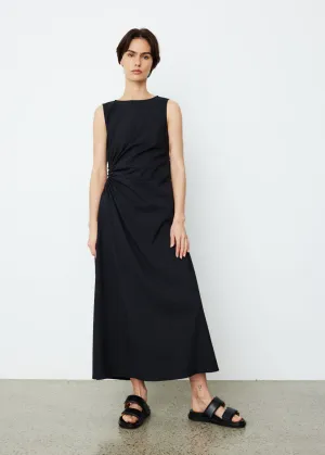 Gathered Cut Out Sleeveless Dress