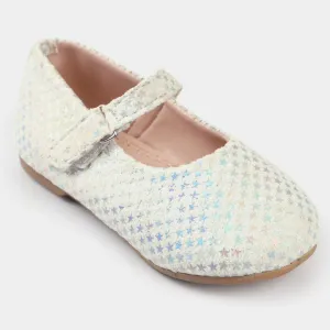 Girls Pumps 1258-SILVER