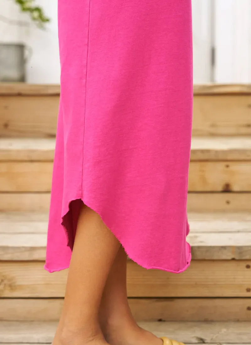 Harper Hot Pink Perfect Tee Maxi Dress
