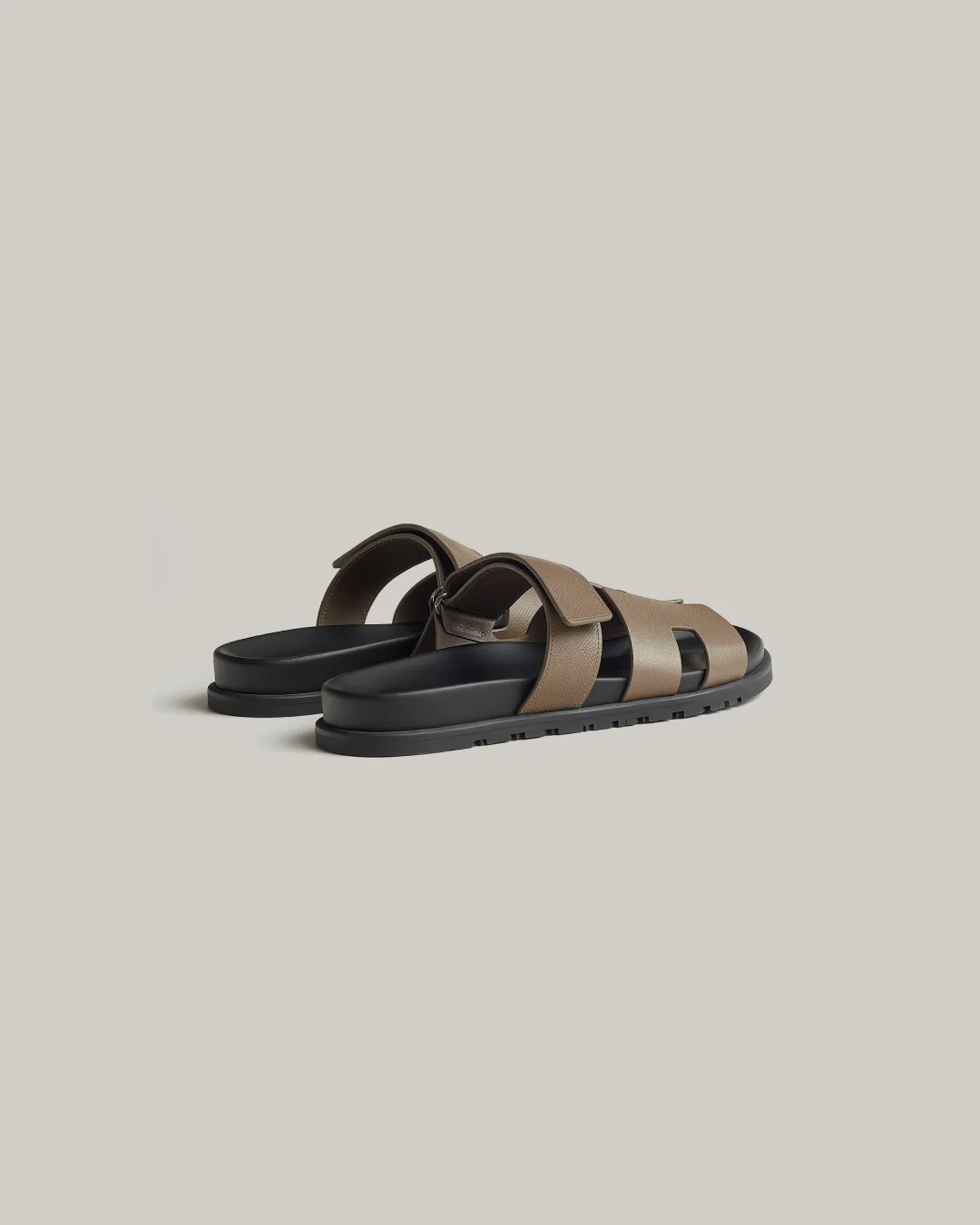 Hermes Chypre Sandals "Grey"