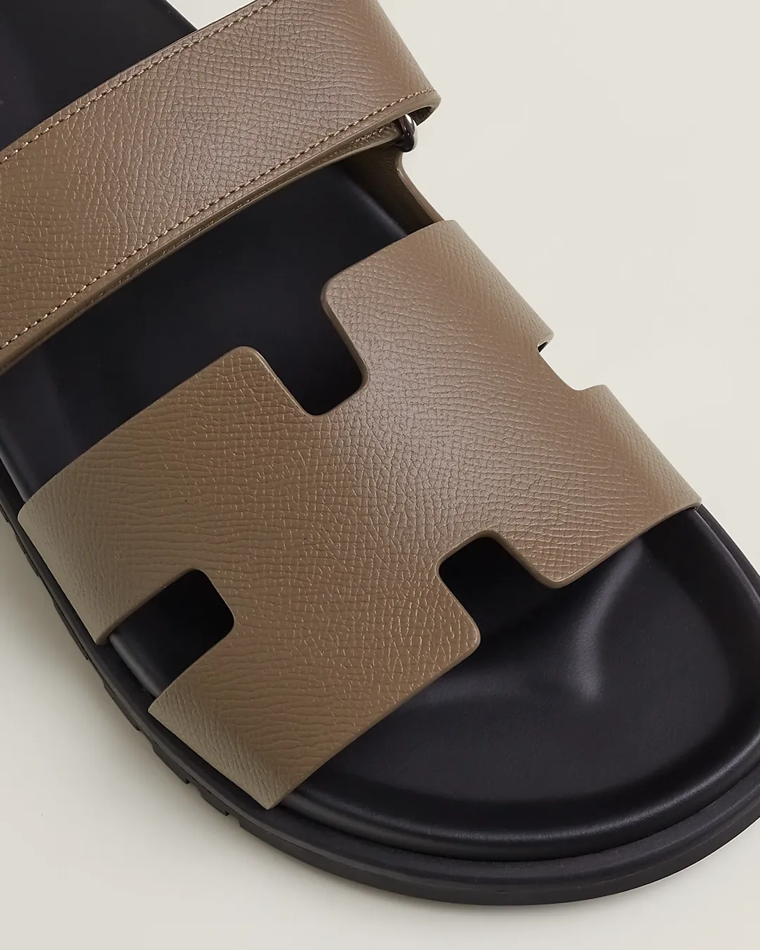 Hermes Chypre Sandals "Grey"
