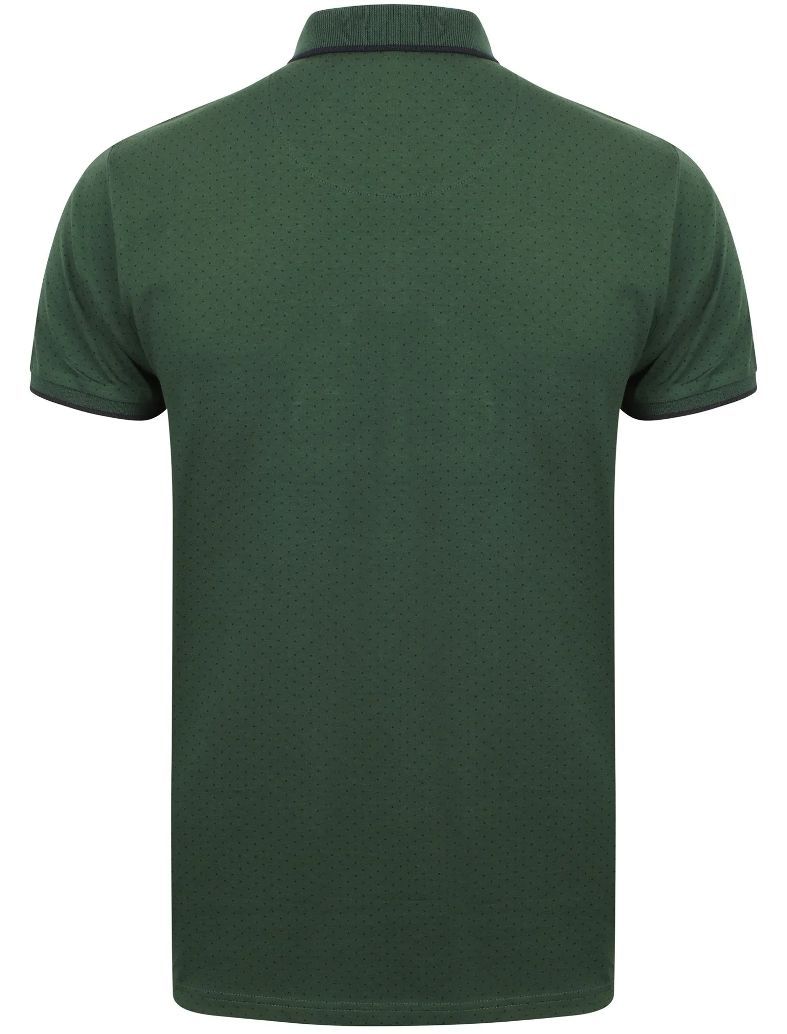 Howard Polka Dot Cotton Polo Shirt In Green - Le Shark