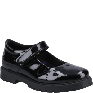 Hush Puppies Sabrina Patent Junior School Shoes