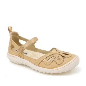 JBU Women's Magnolia Encore Mary Janes- Nude
