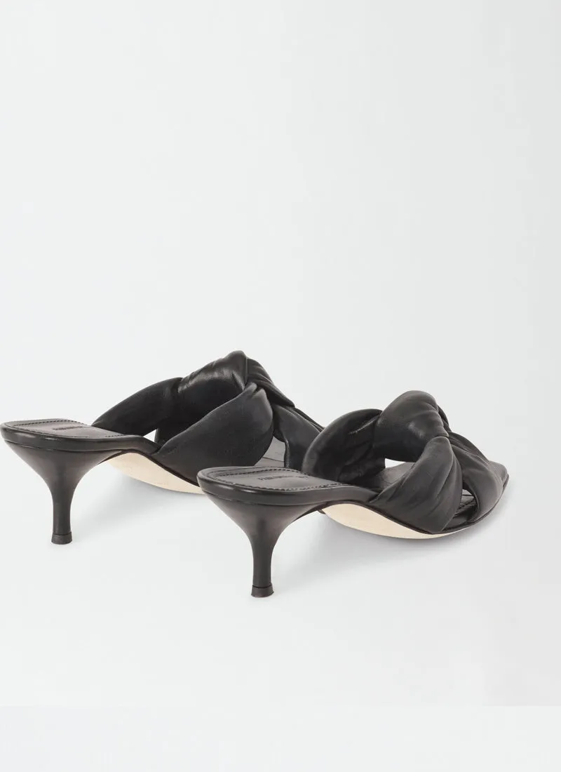 Knotted Nappa Mules