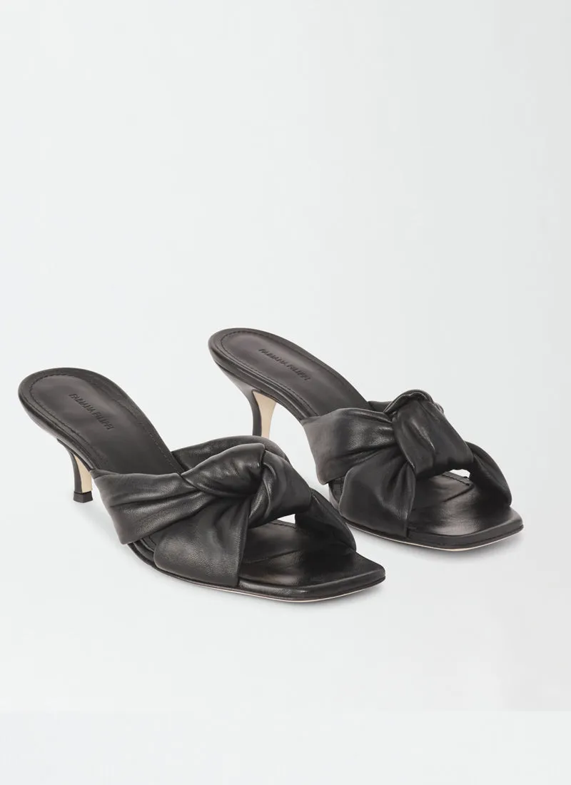 Knotted Nappa Mules