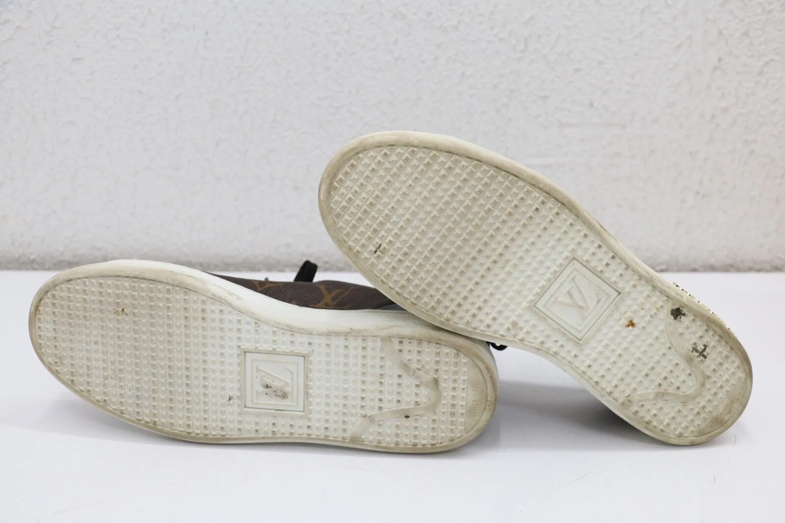 Louis Vuitton FrontRow Monogram Canvas Patent Sneakers Womens Size 36/US 6 *READ