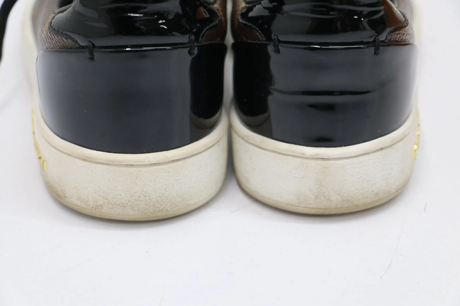 Louis Vuitton FrontRow Monogram Canvas Patent Sneakers Womens Size 36/US 6 *READ