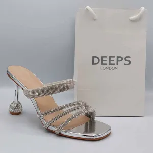 MARION STRAPPY DIAMANTE DESIGN MULE SANDAL