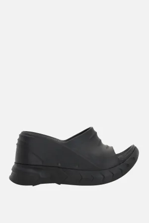 Marshmallow Wedge Slide Sandals