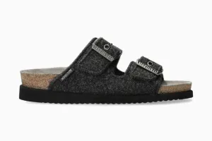 Mephisto Women's Hester Fuzzy Sandals- Sweety Carbon