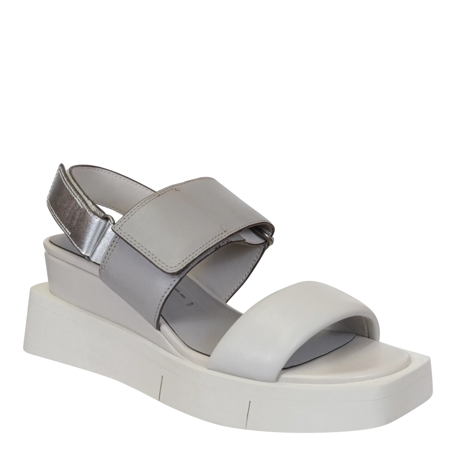 NAKED FEET - PARADOX in GREY Wedge Sandals