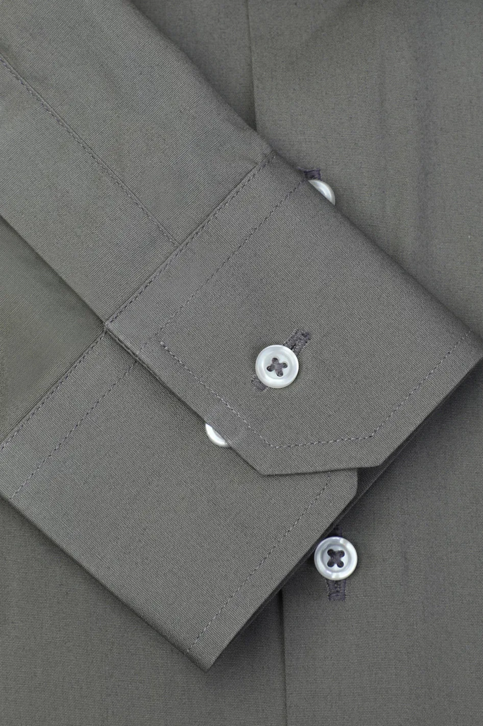 Olive Oxford Textured Formal Shirt