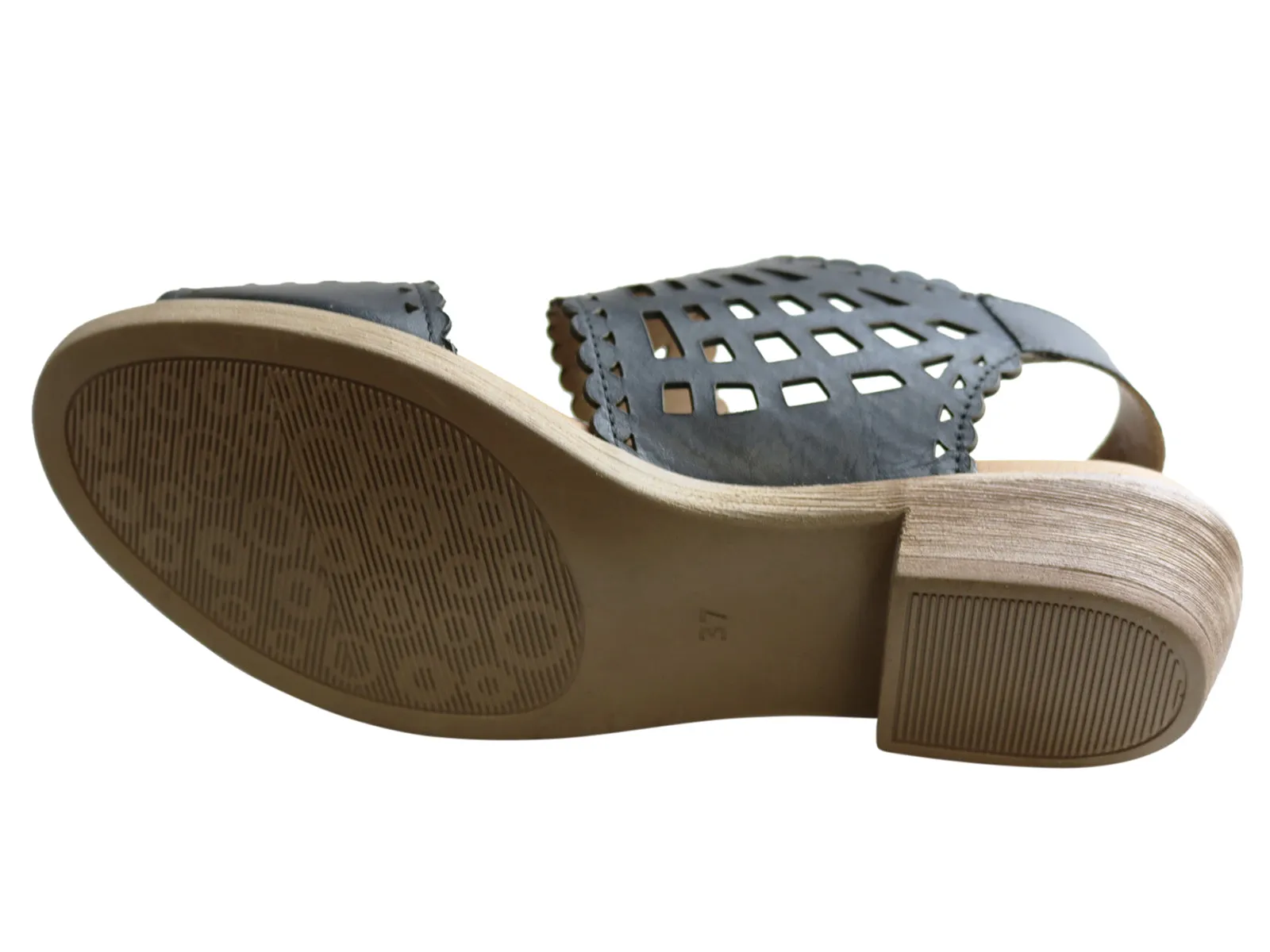 Orizonte Kelvy Womens European Comfortable Leather Low Heel Sandals