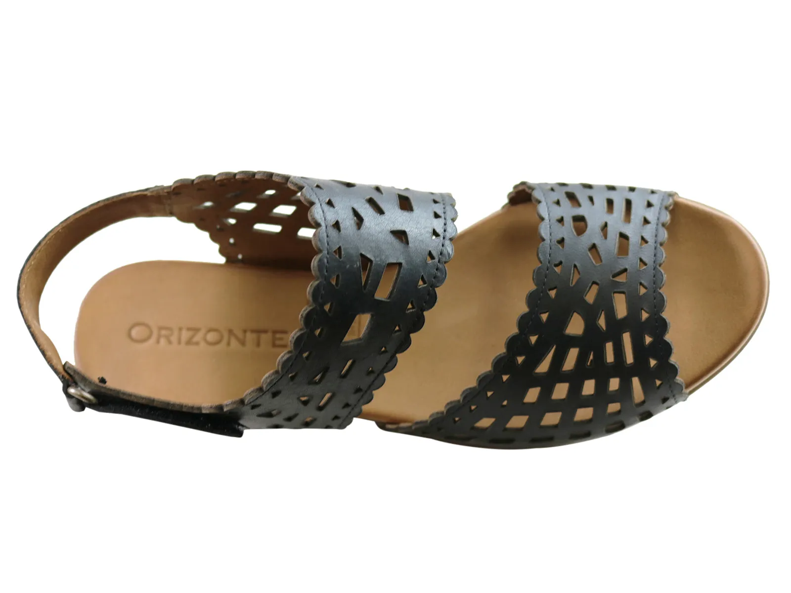 Orizonte Kelvy Womens European Comfortable Leather Low Heel Sandals
