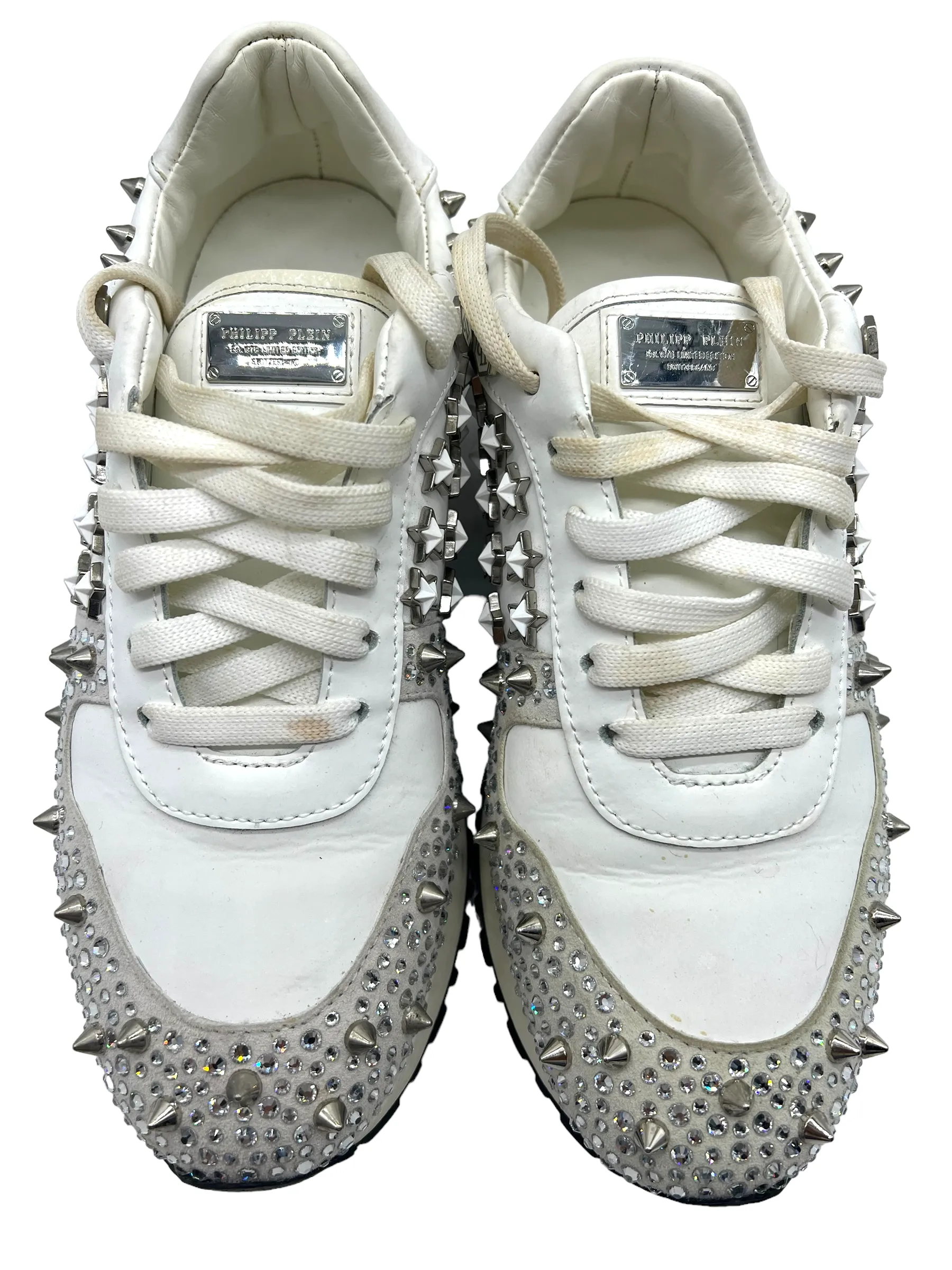 Philipp Plein Legend Embellished Size 37 Sneakers