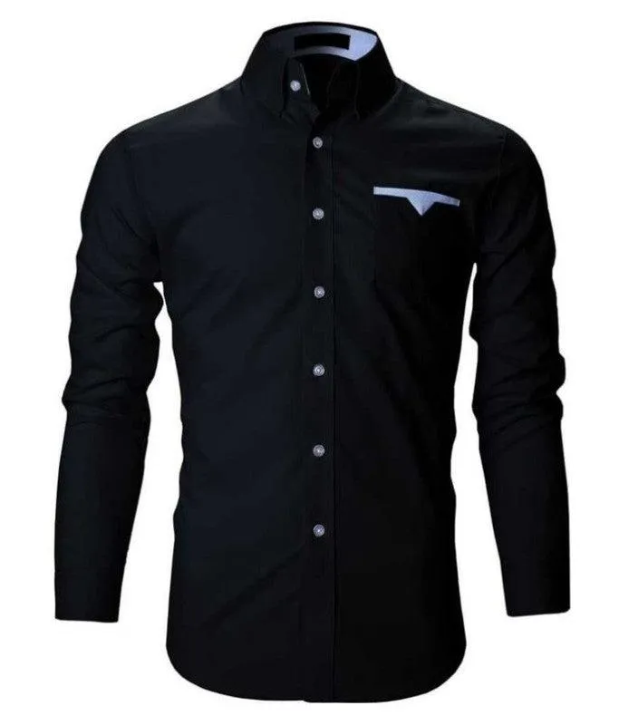 Pocket design white shirt