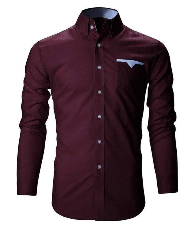 Pocket design white shirt