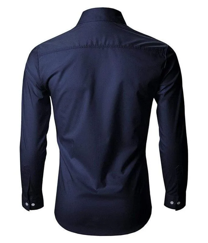 Pocket design white shirt
