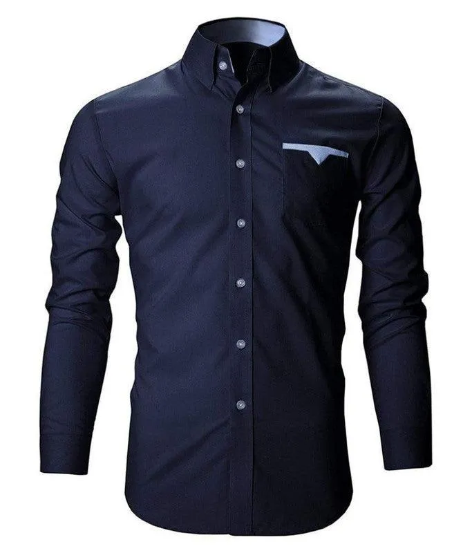 Pocket design white shirt