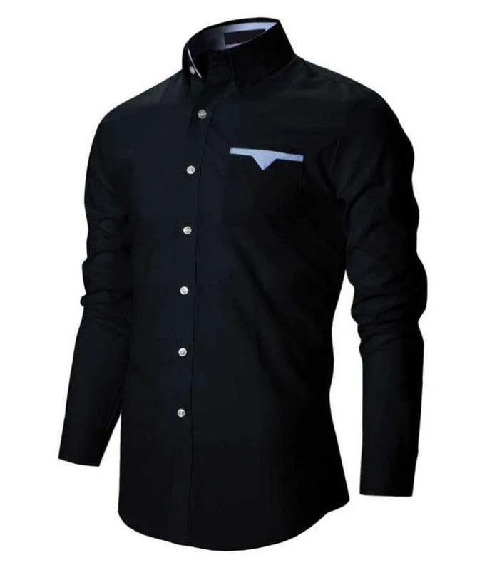 Pocket design white shirt