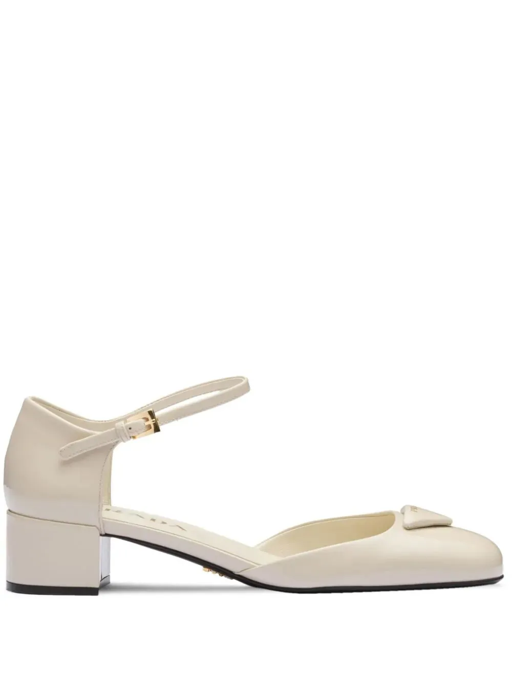 PRADA Elevated Patent Leather Pumps with 35mm Heel