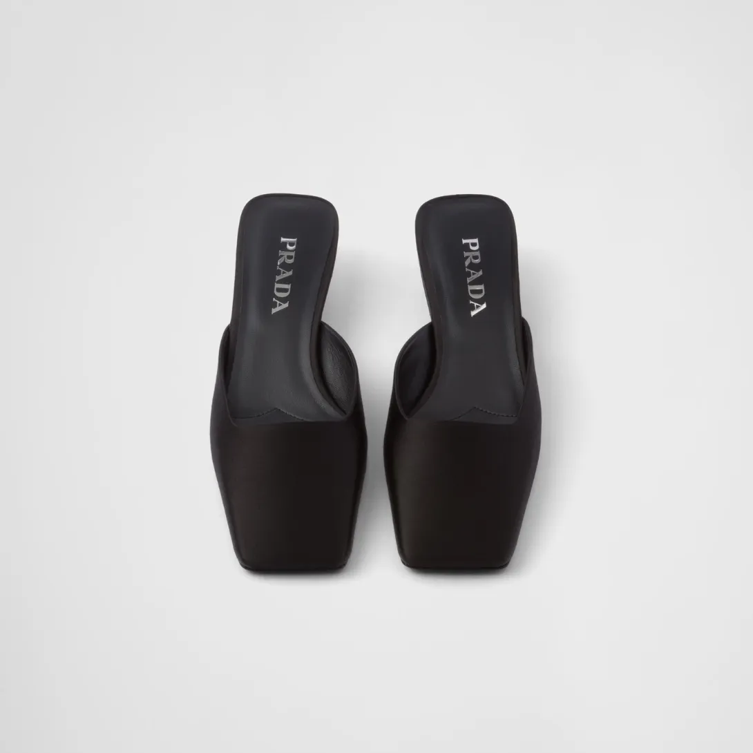 Satin mules