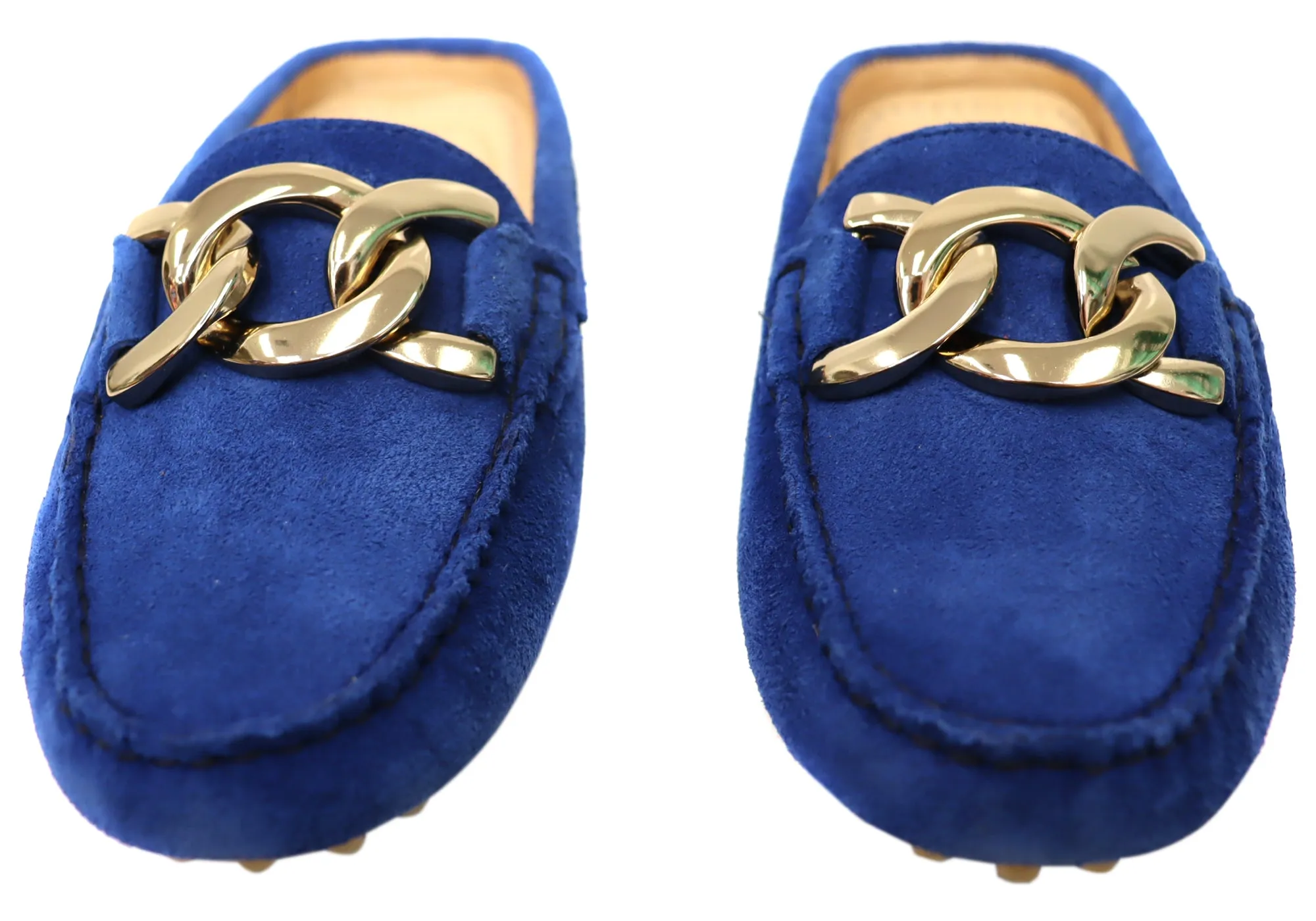Savelli Paula Womens Brazilian Leather Closed Toe Open Back Mules