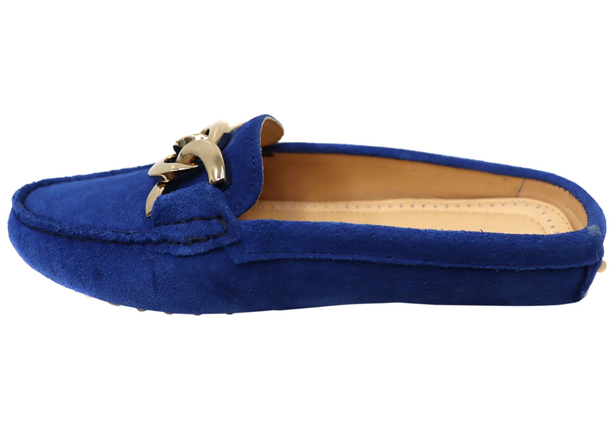 Savelli Paula Womens Brazilian Leather Closed Toe Open Back Mules