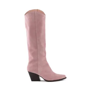 Seychelles Begging You Tall Boot in Suede Blush