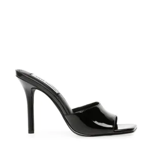 Signal Patent Mules Slip On Hi Heels - Black Patent