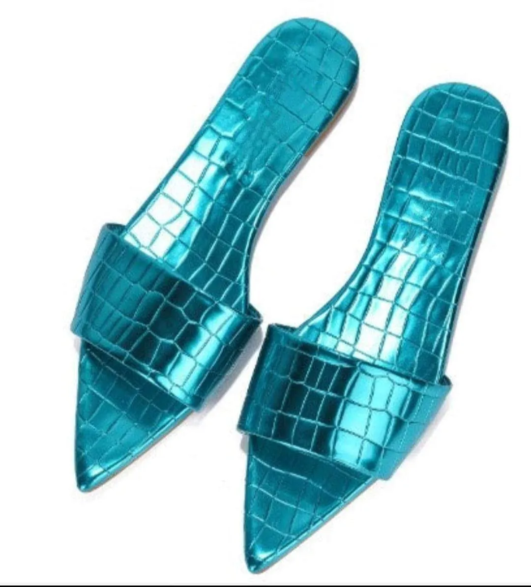 Spring Fling Pointed Toe Flat Sandal