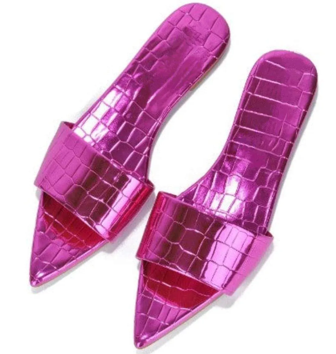 Spring Fling Pointed Toe Flat Sandal