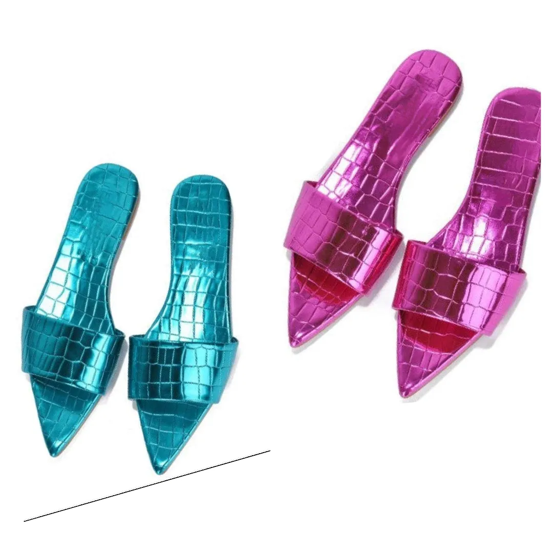 Spring Fling Pointed Toe Flat Sandal