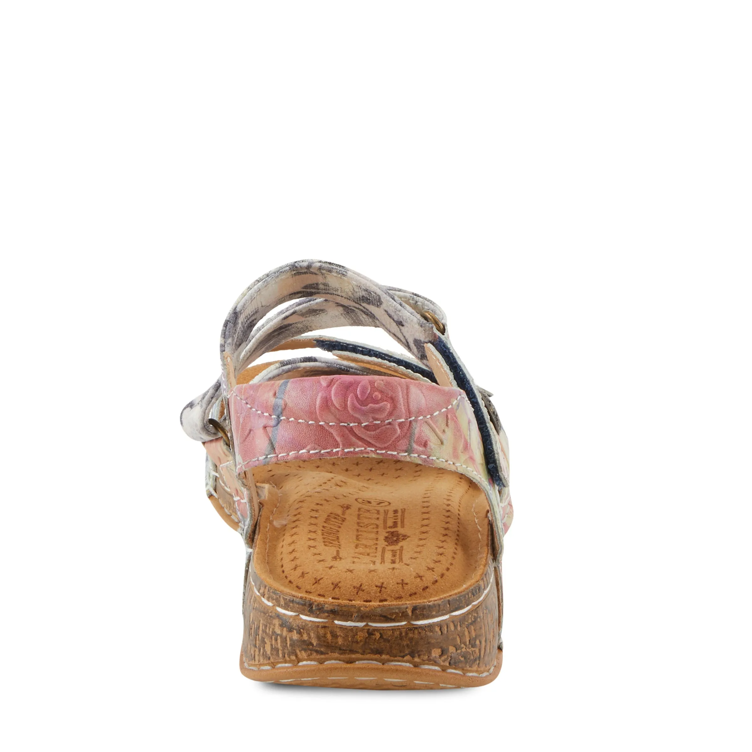 Spring Step Shoes L'Artiste Collette Women's Casual Floral Leather Sandals