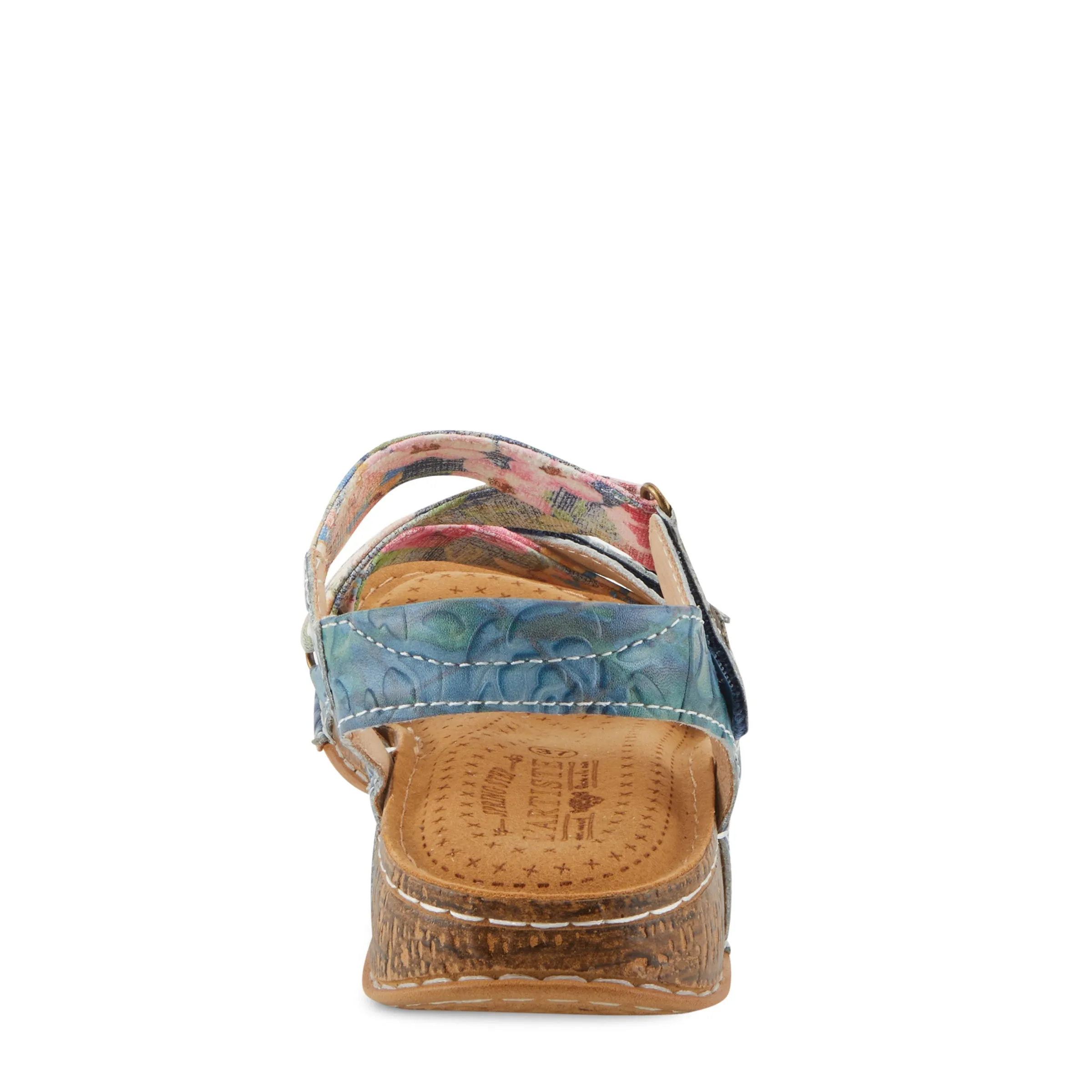 Spring Step Shoes L'Artiste Collette Women's Casual Floral Leather Sandals