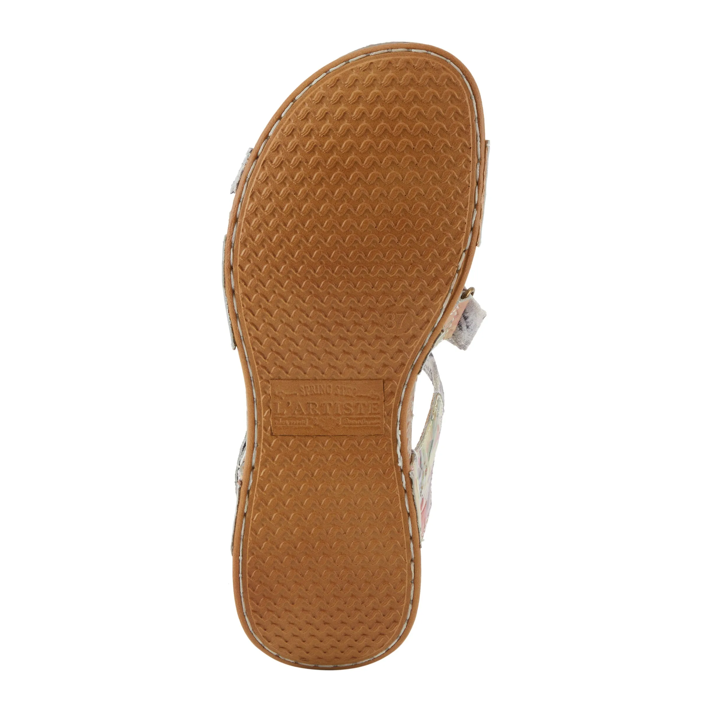 Spring Step Shoes L'Artiste Collette Women's Casual Floral Leather Sandals