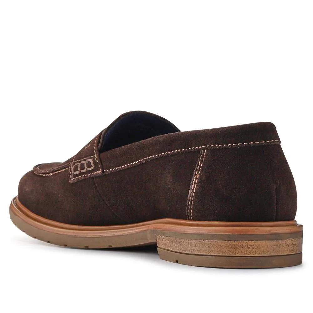 Suede Leather Penny Loafers - ITAR41012 / 327 506