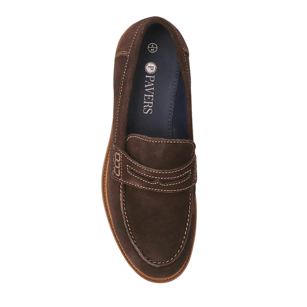 Suede Leather Penny Loafers - ITAR41012 / 327 506