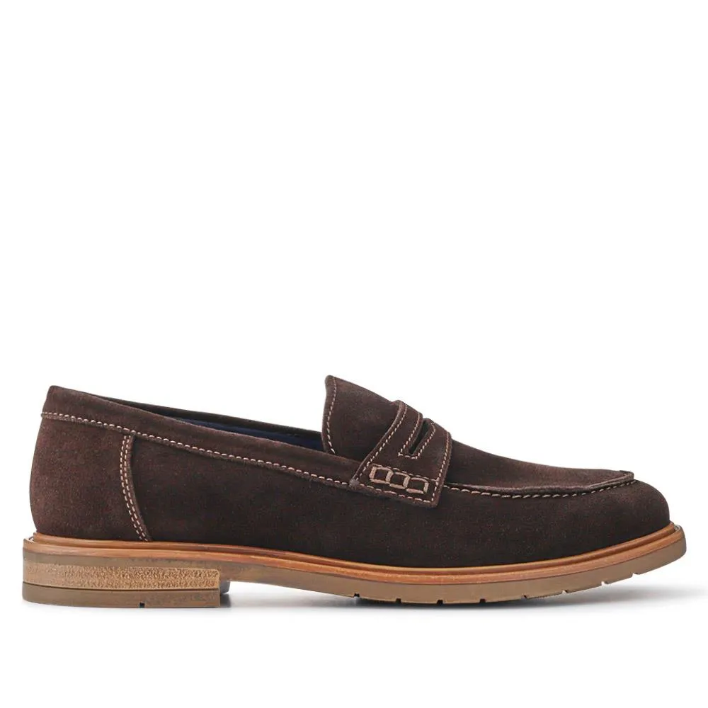 Suede Leather Penny Loafers - ITAR41012 / 327 506