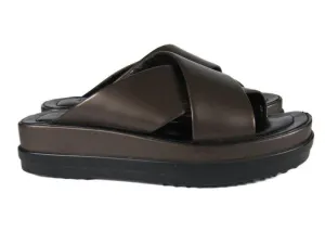 Tod's Metallic Brown Sandals