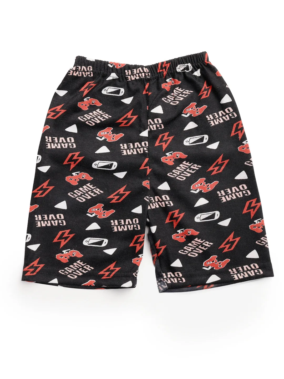 UZARUS 100% Soft Casual Printed KIDS Shorts for Boys and Girls - Regular Fit (Pack of 5)