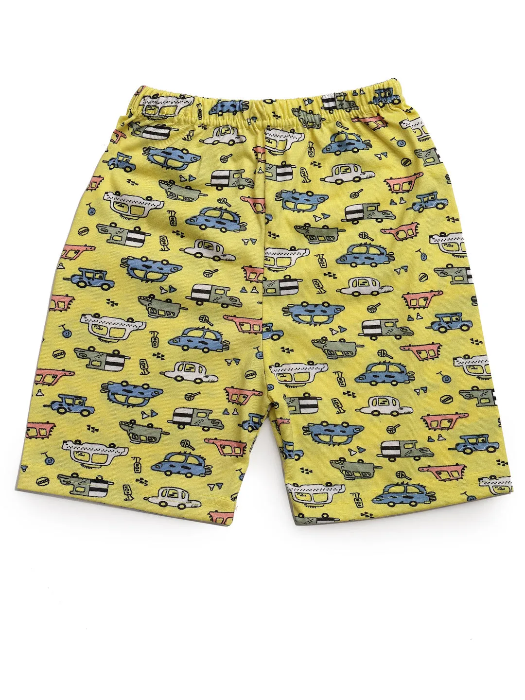 UZARUS 100% Soft Casual Printed KIDS Shorts for Boys and Girls - Regular Fit (Pack of 5)